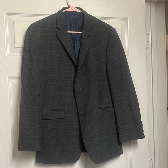 Original Penguin Charcoal Plaid Blazer - Picture 1 of 6